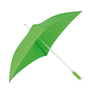 Parasol o kwadratowej czaszy, QUATRO, jasnozielony