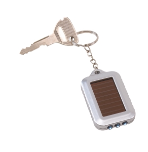 Brelok LED, SUNPOWER, srebrny