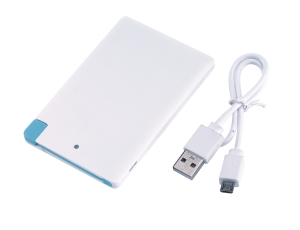Powerbank, BACKUP, biały/niebieski