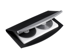 Etui na CD, SILVER LINE CD, srebrny/czarny