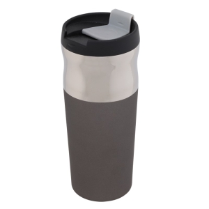 Kubek izotermiczny Ottawa 450 ml, grafitowy/srebrny 